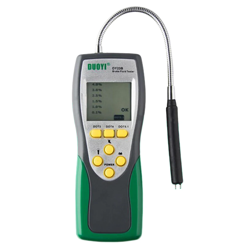 Автомобильный тестер тормозной жидкости Обнаружение влаги масла для Авто DOT3 DOT4