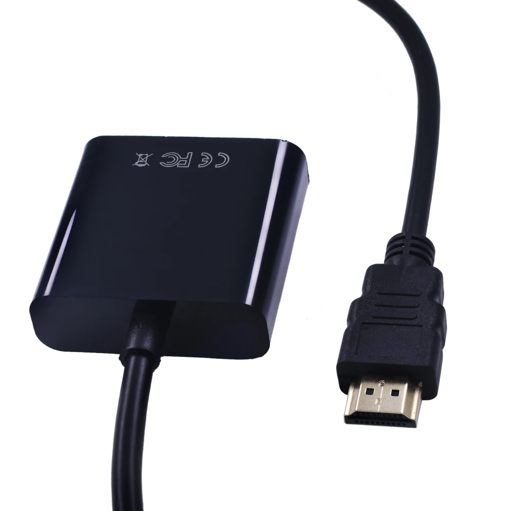 Высококачественный адаптер HDMI в VGA переходник папа мама 1080P цифровой аналоговый