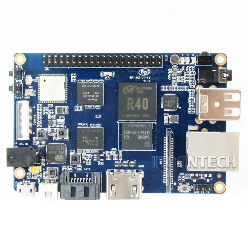 BPI-M2U банан Pi M2U BPI-M2 ультра R40 Quad-Core 2 ГБ Оперативная память с SATA Bluetooth Wi-Fi 8 eMMC демо