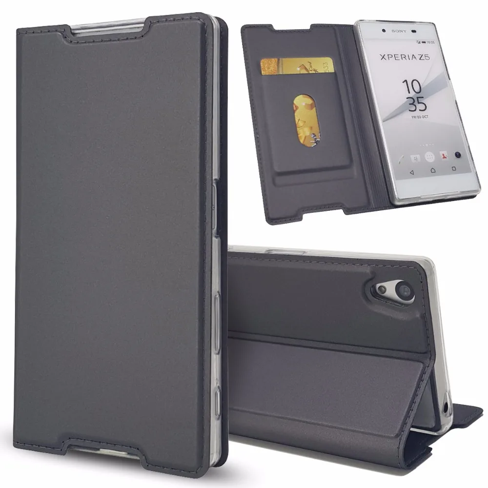 Для SONY Xperia Z5 случае DNGN нежный Искусственная кожа 3in1 Kickstand автоматический слот для