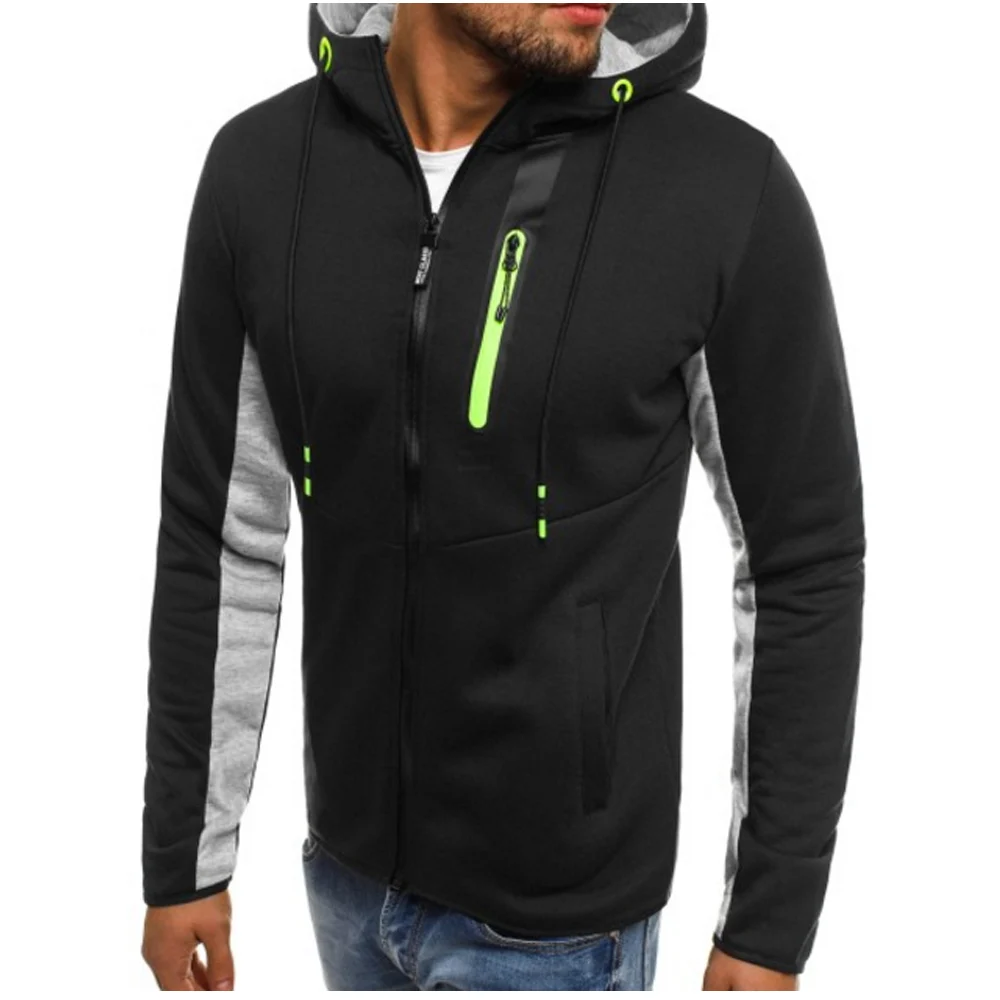Толстовки мужские 2018 модные толстовки Брендовые на молнии Толстовка мужская