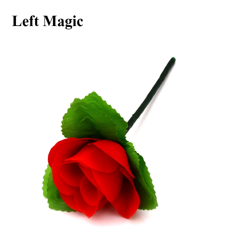 

5 Pcs/Lot Romanric Folding Appearing Rose Flower Magic Tricks Professional Street Magician Prop Illusion Satge Close Up Magic