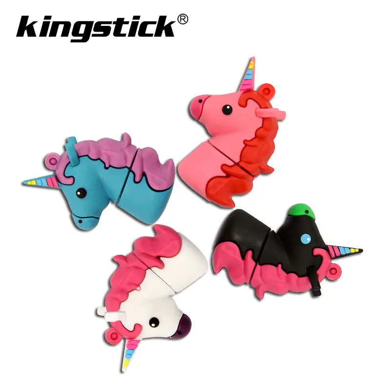 USB флеш-накопители с мультяшным единорогом, 4 ГБ, 8 ГБ, 16 ГБ, флеш-накопитель, 32 ГБ, 64 ГБ, usb флешка, мини флеш-накопитель, флешка