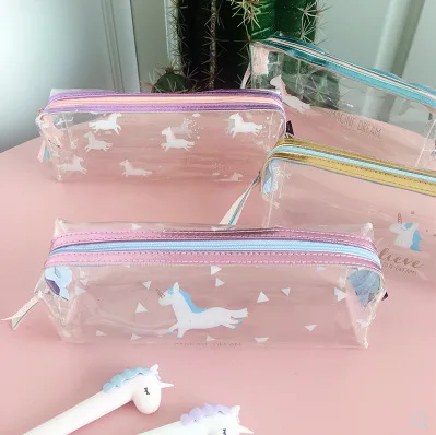 1 шт. кавайный чехол для карандаша Единорог перевернутой трапеции Хэлло Китти