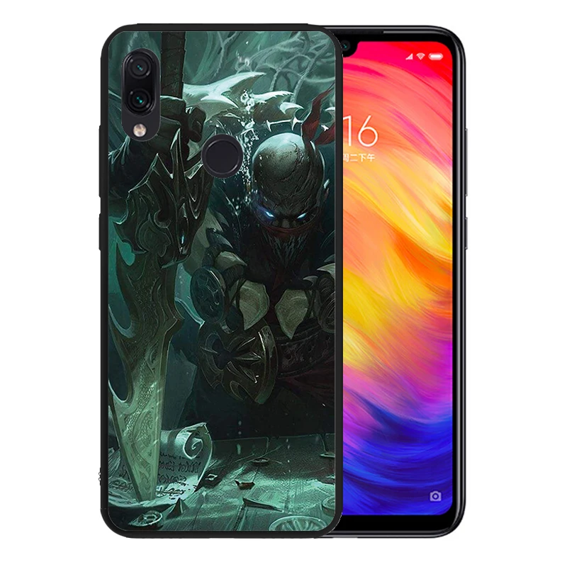 Тонкий Силиконовый ТПУ мягкий чехол для телефона черный силиконовый Xiaomi Redmi Note 7