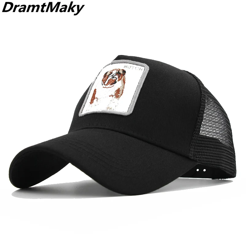 Модные мужские бейсболки с вышивкой животных Женская Снэпбэк Кепка в стиле