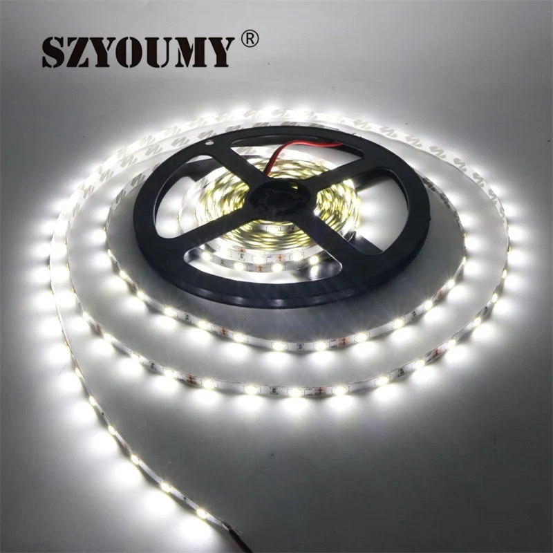 SZYOUMY супер яркая SMD 2835 Светодиодная лента 60 светодиодов/м DC 12 В