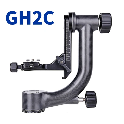 Benro GH2 Профессиональный карданный подвес головка GH-2 алюминиевый шарнирный механизм головки для тяжелых Телеобъектив Объектив камеры штатив-Трипод - Цвет: GH2C