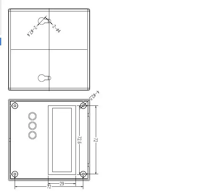 Корпус пластиковый для измерителя LCD1602 с кнопкой|box bed|box arraybox frames for photos |