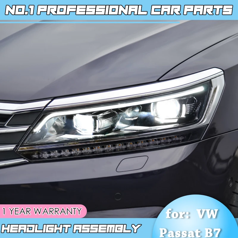 BiNFU стайлинга автомобилей для VW Passat B8 фар с HID новинка года Passat drl светодиодный HID Би-ксеноновые линзы головка луча лампа аксессуары