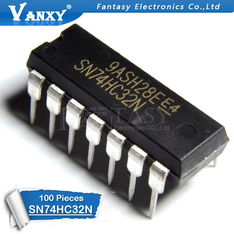 100 шт. SN74HC32N DIP14 SN74HC32 DIP 74HC32N 74HC32 новая и оригинальная интегральная схема |