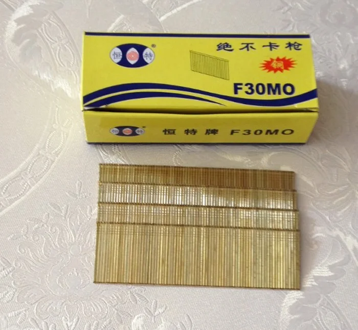

F15-F30 Copper nail 1100pcs/box For Electric Straight nail gun staples Pneumatic nail gun