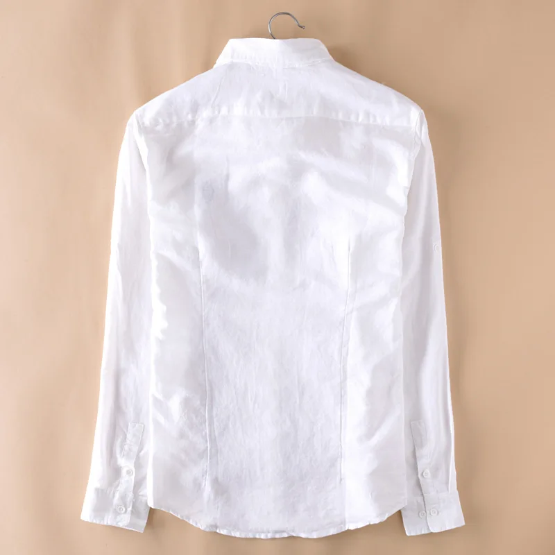

2020 little embroidery is prevented bask cotton and linen shirts men leisure pure fresh contracted linen shirts