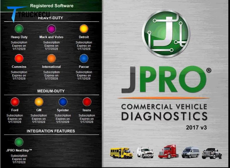 for Noregon JPRO Commercial Fleet Diagnostic FOR JPRO DLA Diesel Heavy Duty Truck Fleet Diagnostic Tool