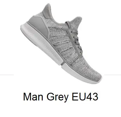 Man grey EU43 Xiaomi Mijia спортивная обувь, кроссовки высокого качества профессиональная Мода IP67 Водонепроницаемый без смарт чип ультра светильник обувь - Цвет: Man grey EU43