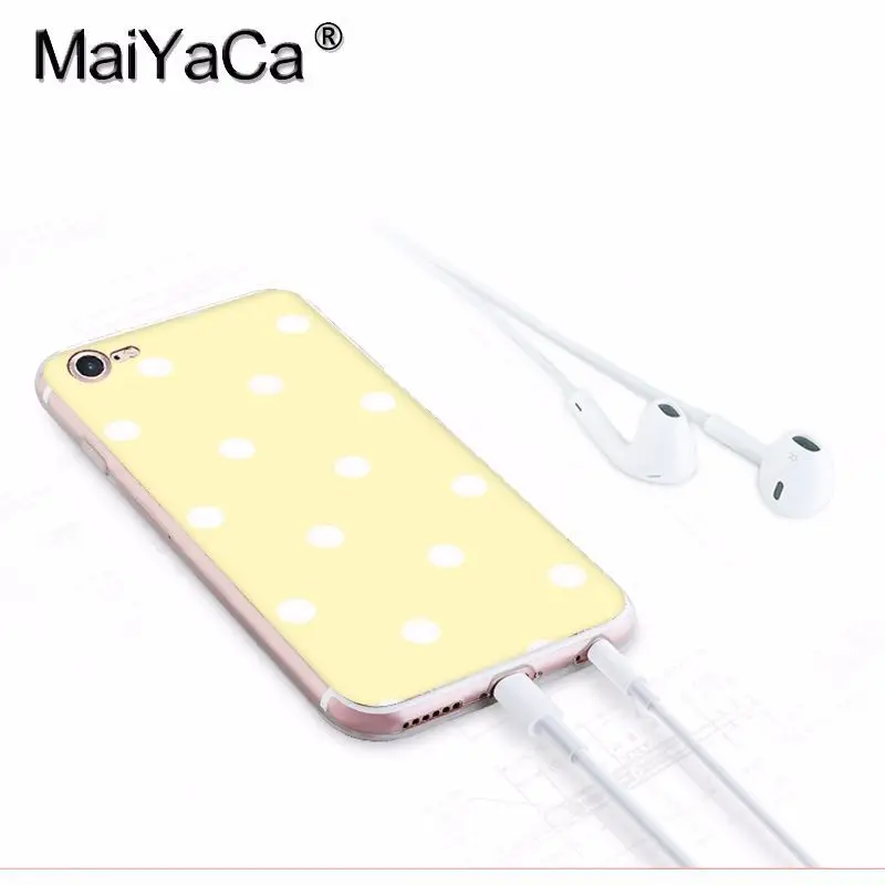 Высококачественный чехол MaiYaCa в горошек для телефона с креативным дизайном iphone SE