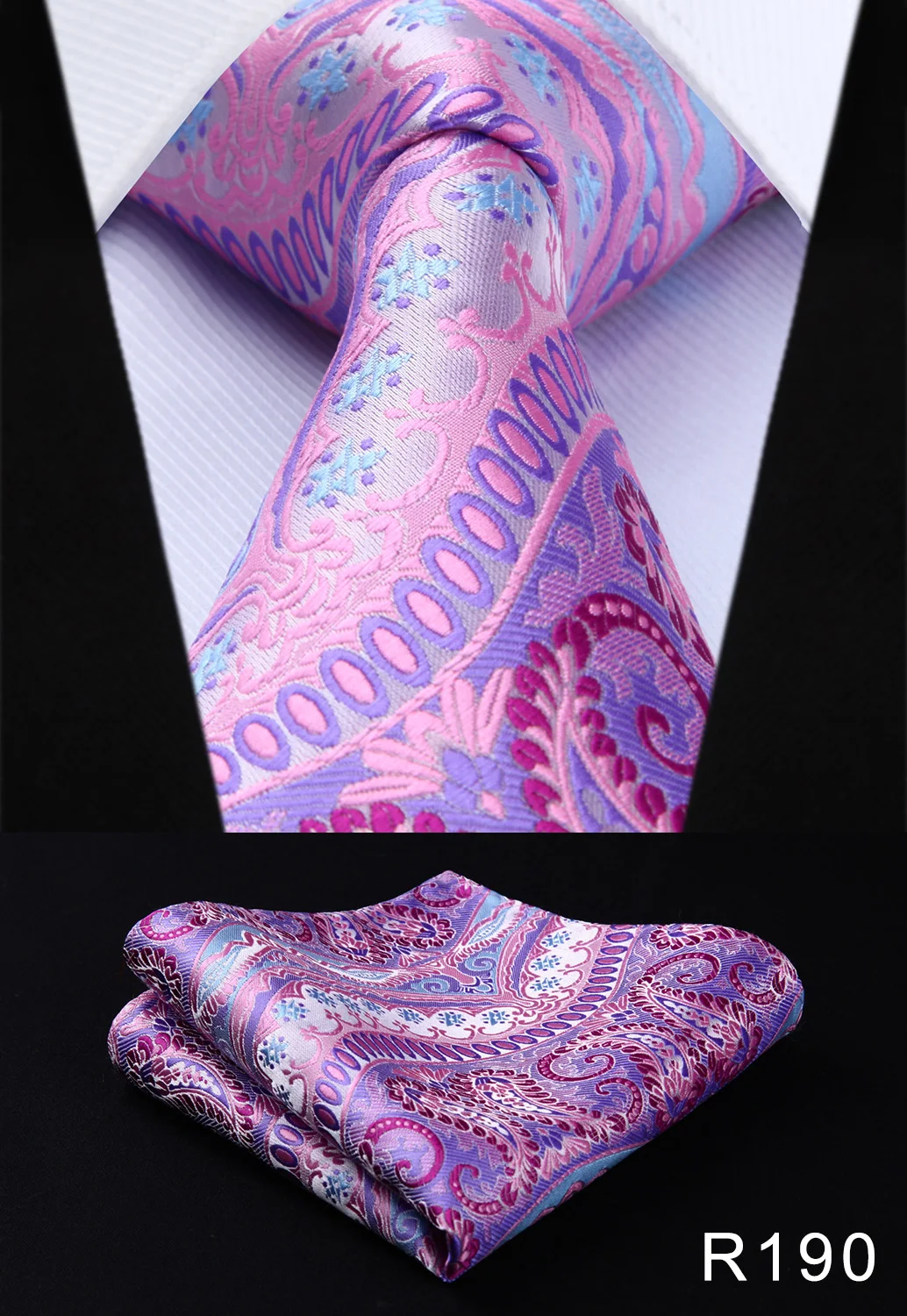 Платок классический свадьбу Мужская Мода Пейсли 3.4 &quotшелк Тканые свадьба Для