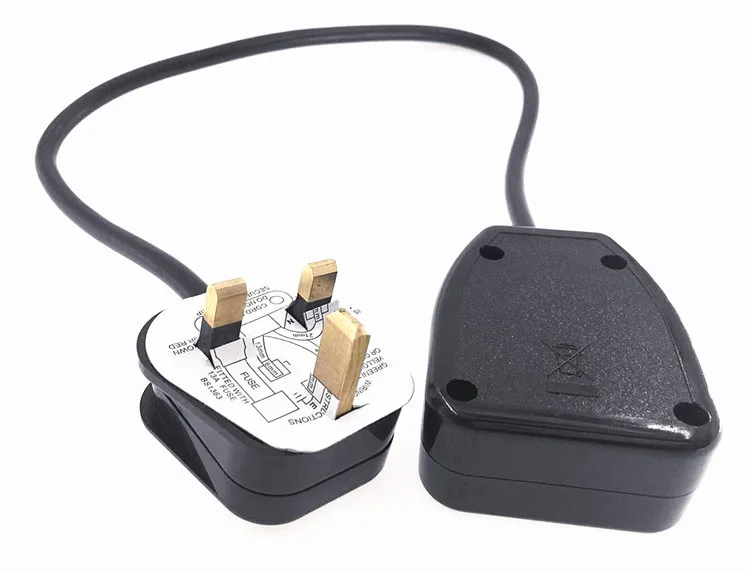 UK удлинитель IEC 3Pin штекер в гнездо адаптер питания кабель 13A|iec male plug|power cable ukadapter