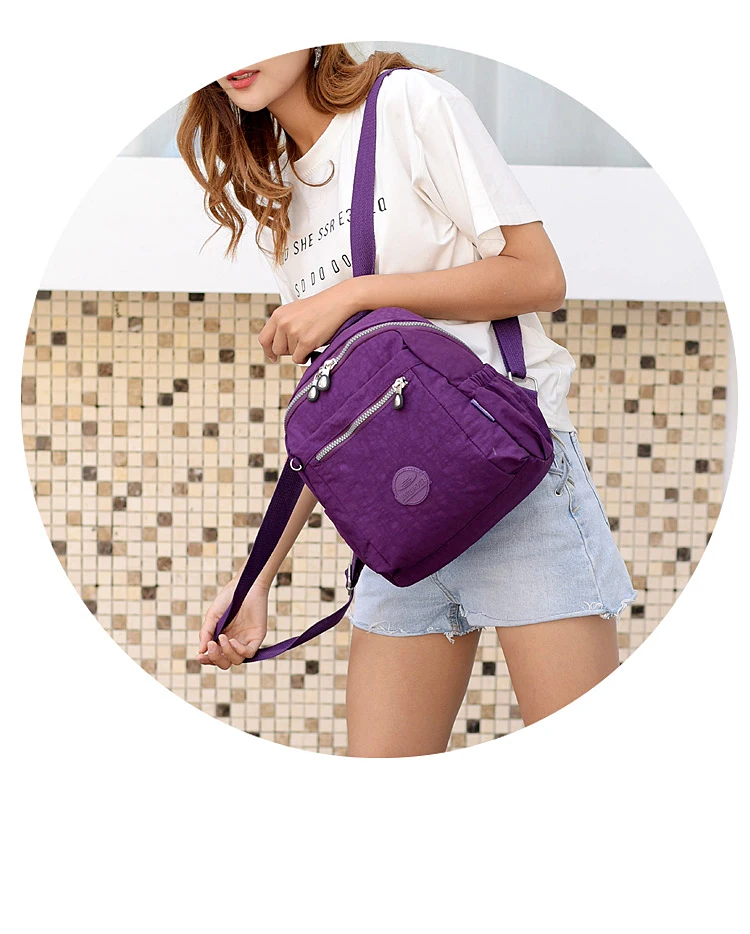 Классический Маленький рюкзак для девочек-подростков Mochila женская сумка женский школьный рюкзак из нейлона водонепроницаемый рюкзак для ноутбука женский