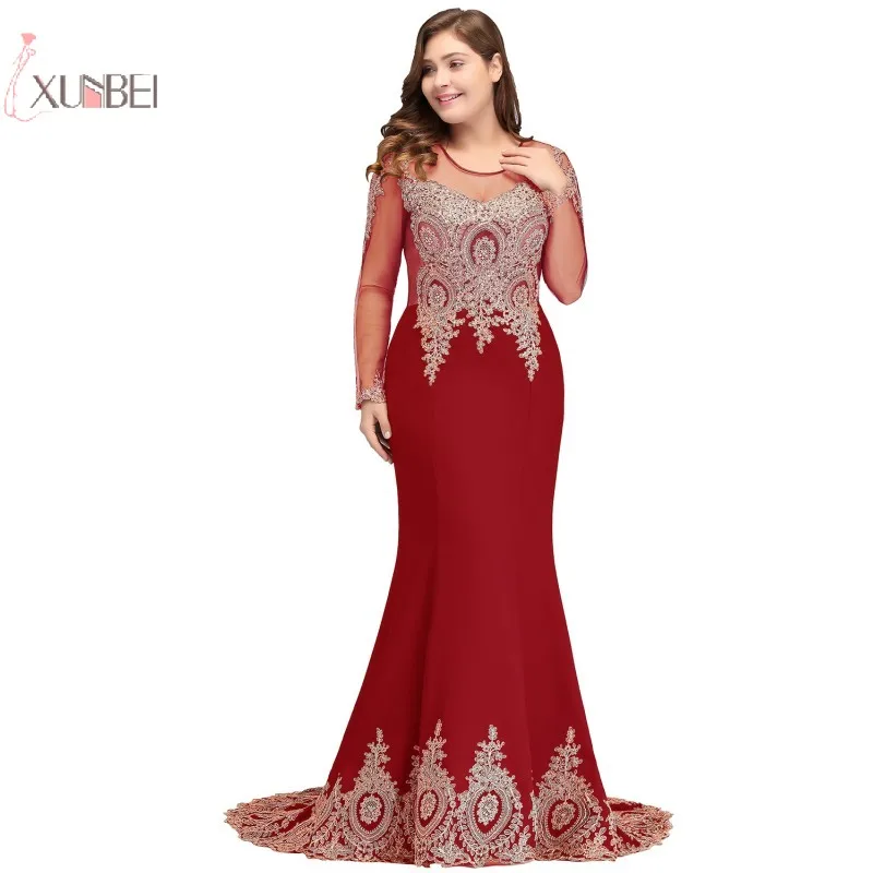 Vestido de noiva 2019 простая красная юбка Русалка больших размеров свадебное платье с