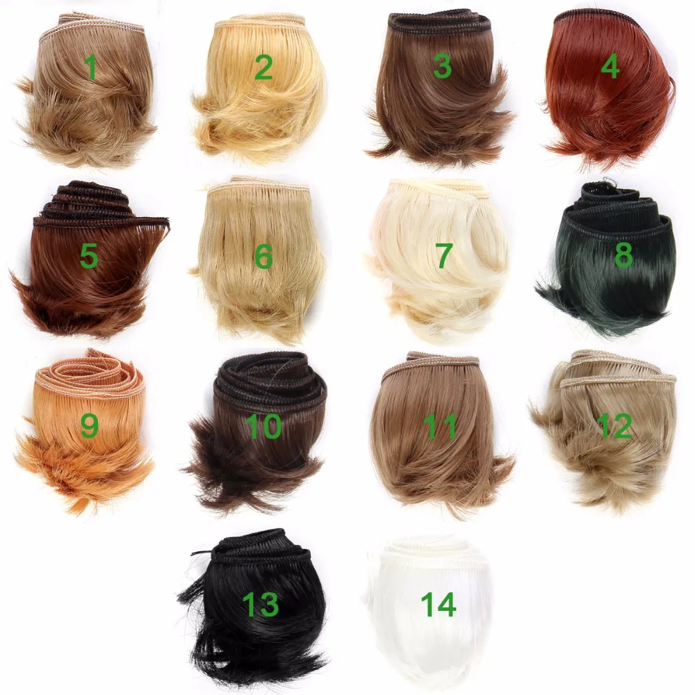 

1PCS Doll Accessories Synthetic Fiber 5CM Doll Wigs Hair For BJD DIY