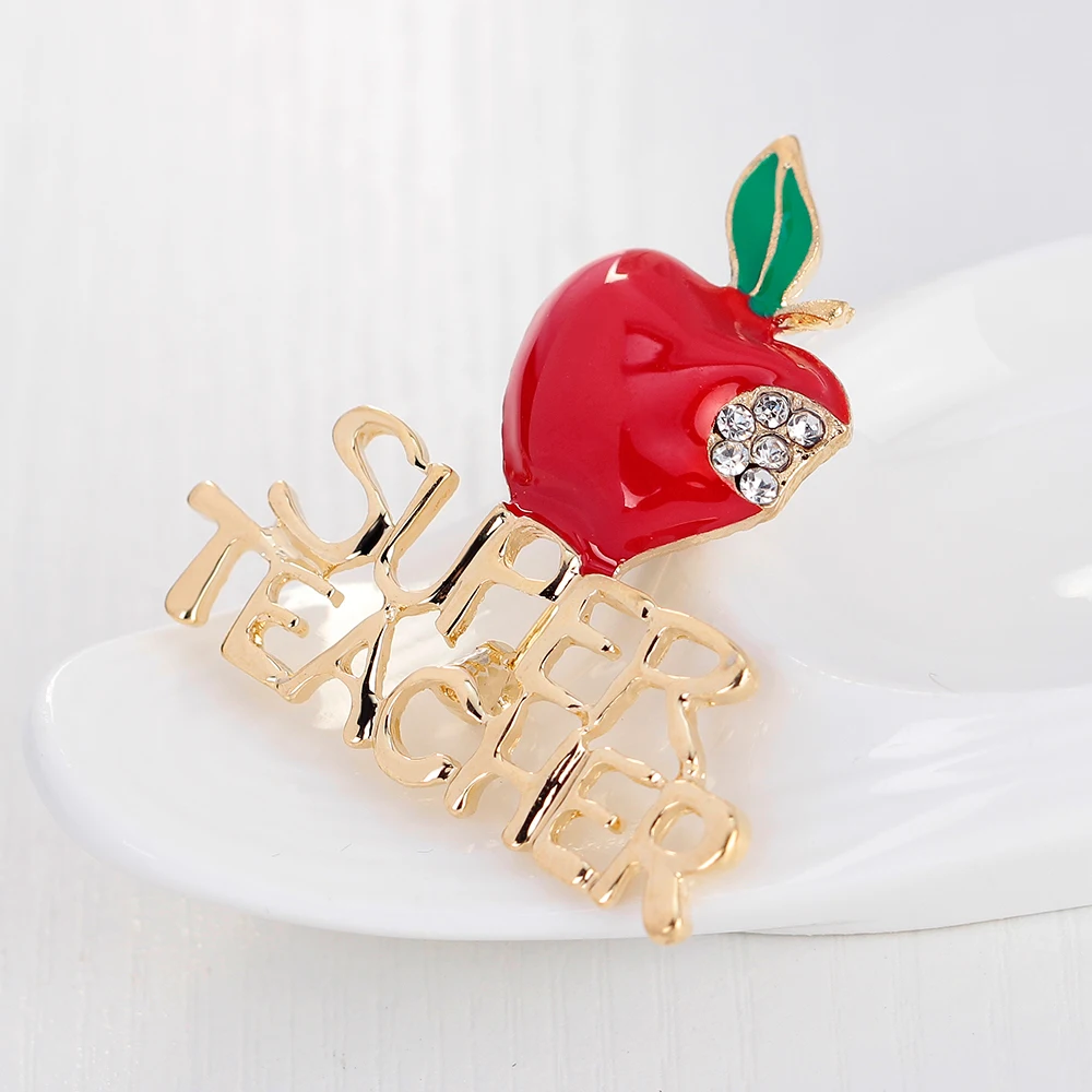 1 шт. эмалированная брошь в виде фрукта|super teacher brooch|teacher broochbest brooches |