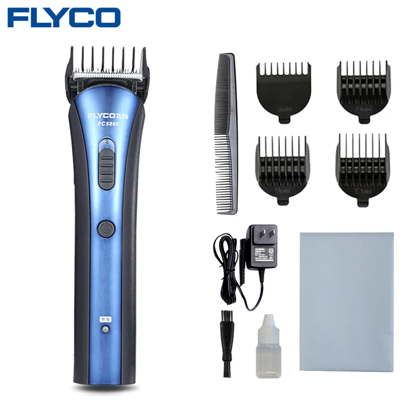 blue Flyco Tondeuse Cheveux многофункциональная профессиональная электробритва для собак, регулируемая машинка для стрижки волос, перезаряжаемая бритва FC5806 - Цвет: blue