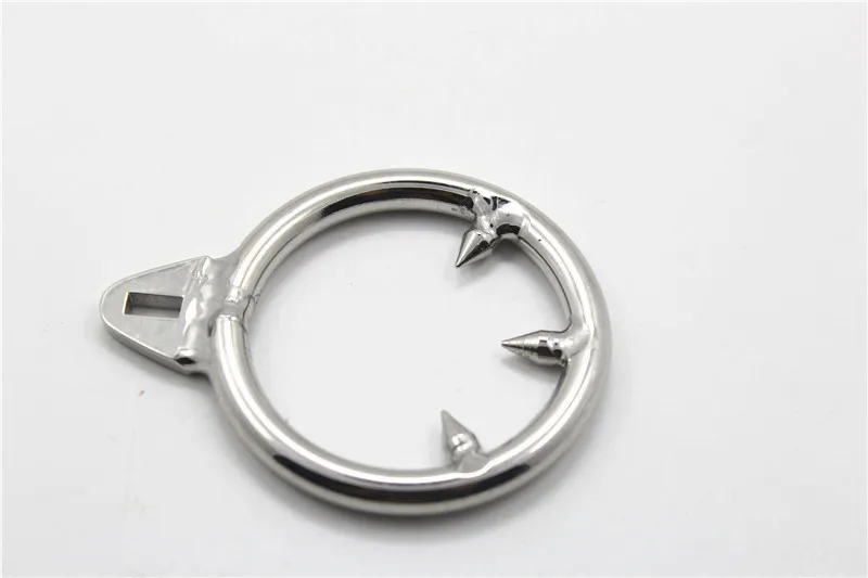 Кольцо для мужского пениса 3 размера с тройной ножкой антиэрекция из нержавеющей