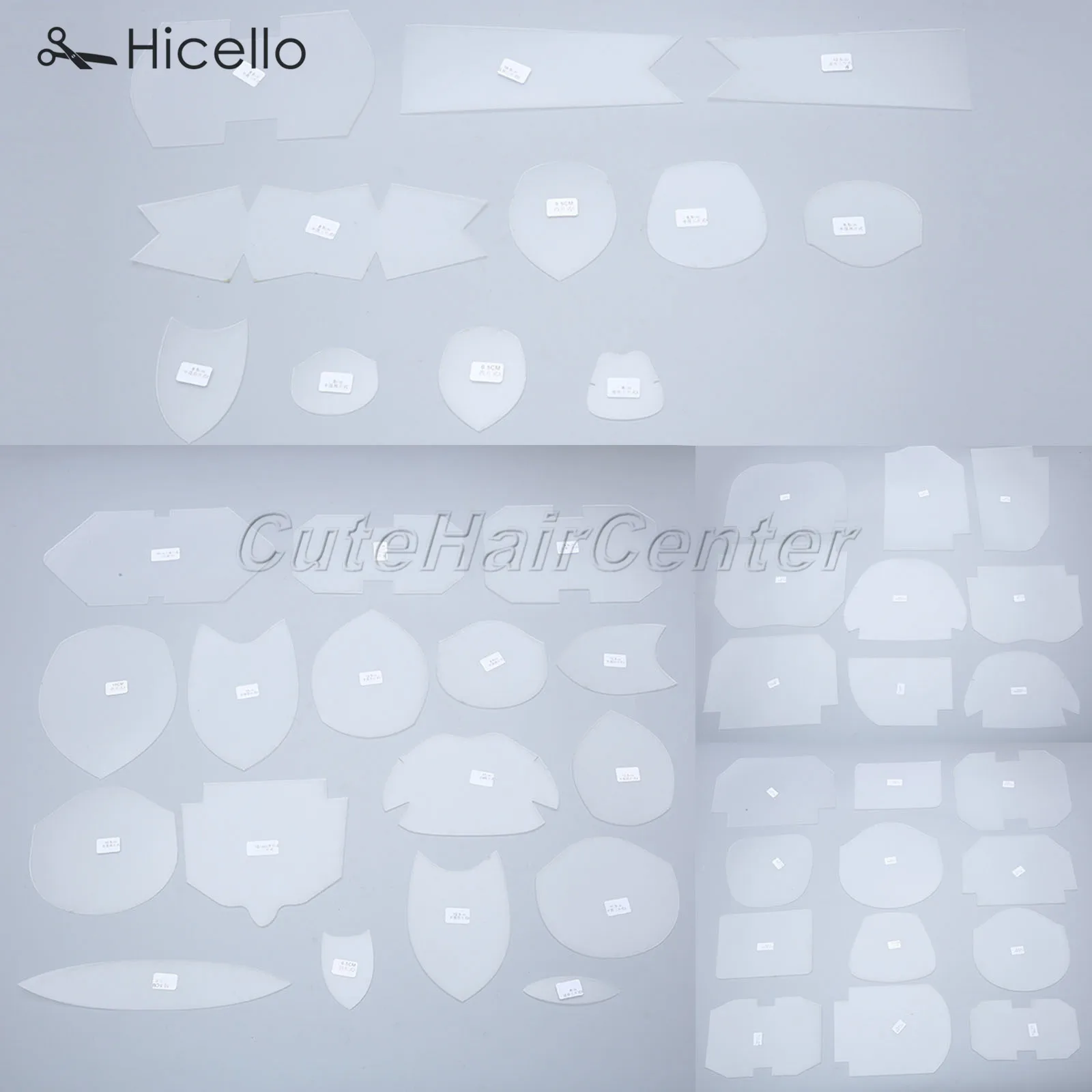 39 шт./компл. пластиковые Лоскутные шаблоны дизайнерский узор полупрозрачная