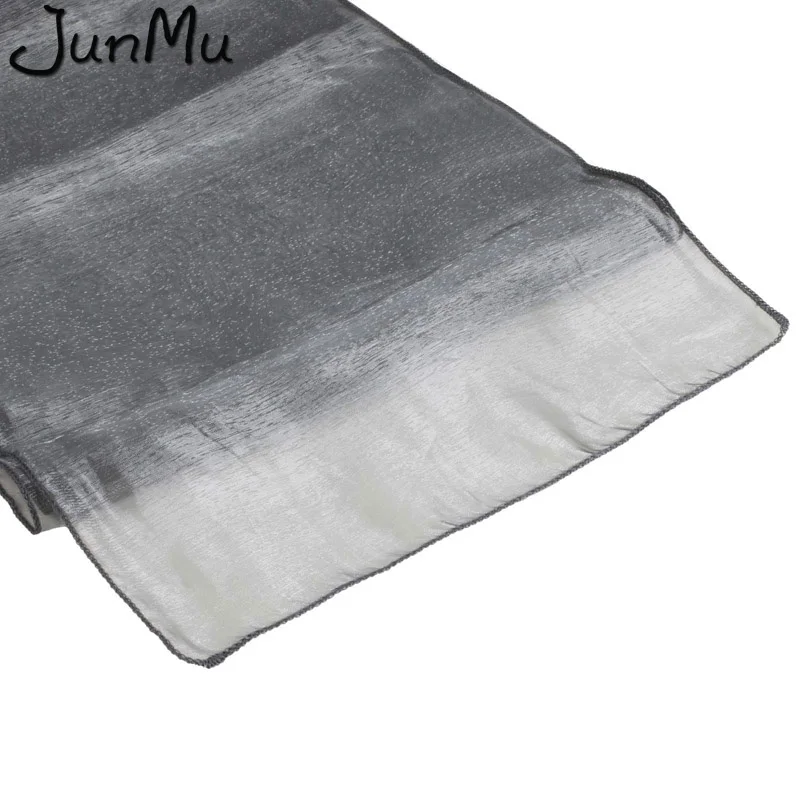 silver 5 шт./лот изящная ткань органза 30 см x 275 см узкая скатерть из органзы подлокотники лента для свадьбы для вечеринки, дня рождения Рождество Декор - Цвет: silver