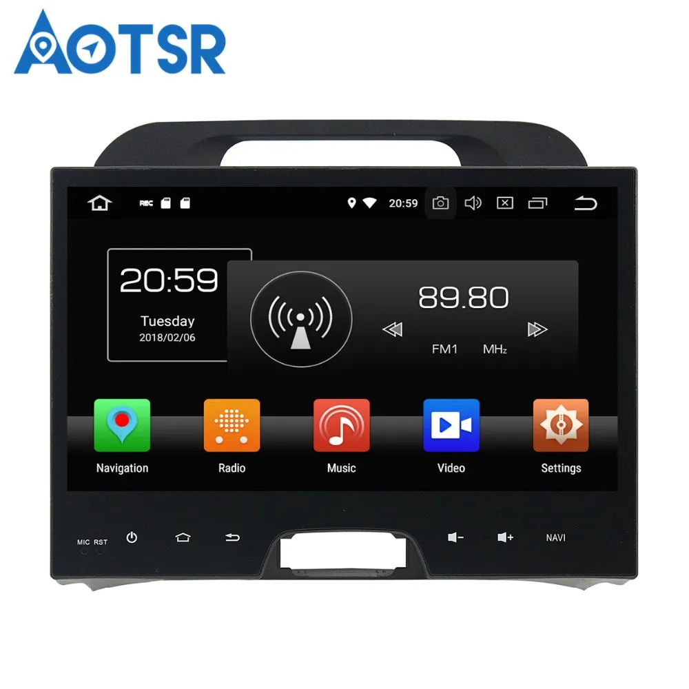 Автомобильный DVD плеер Aotsr Android 8 0 7 1 С GPS навигацией для KIA Sportage 2010 2012