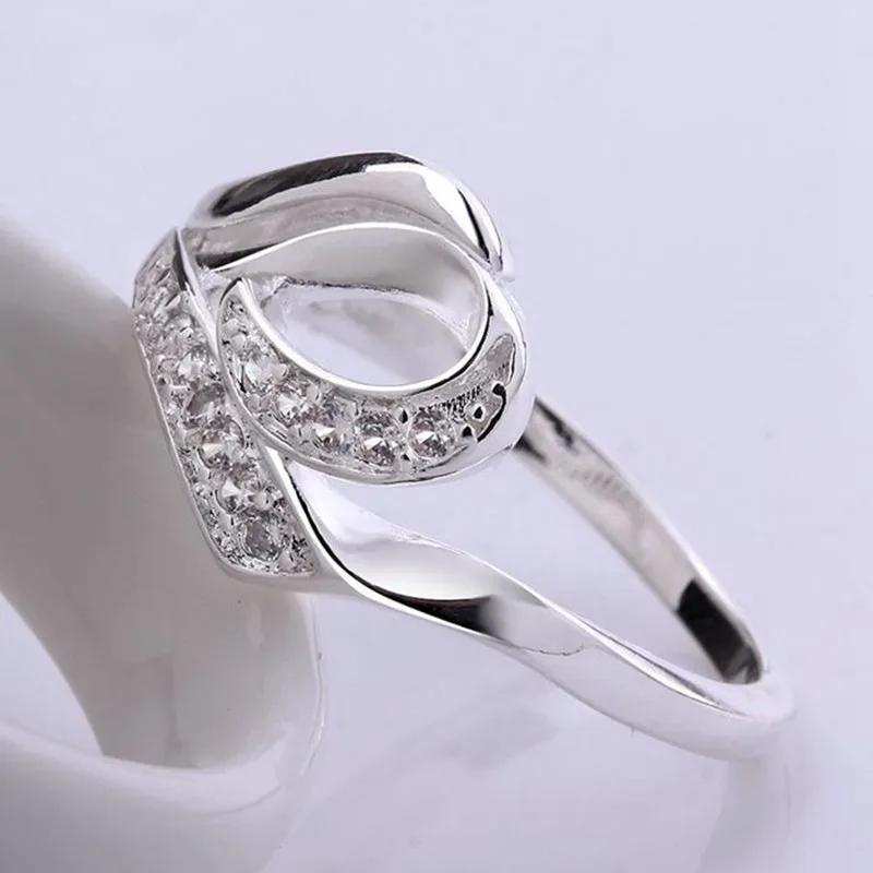 Посеребренная кольцо стерлингового серебра Jewelry Кольцо заводские цены моды