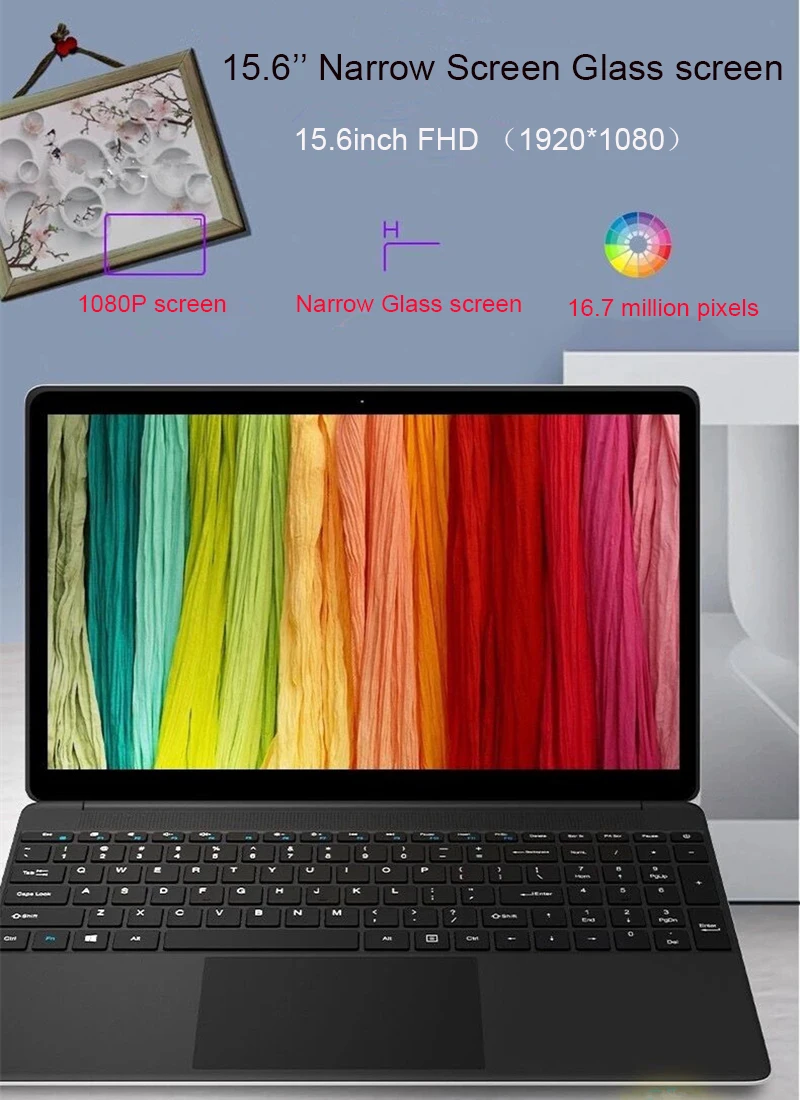 Бесплатная доставка 15 6-дюймовый ноутбук 8 Гб RAM + 750 HDD INTEL PENTIUM N3510 Windows10 HDMI WIFI