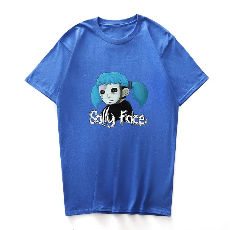 Мужская футболка с принтом Sally Face Повседневная унисекс буквенным лето 2019 | одежда