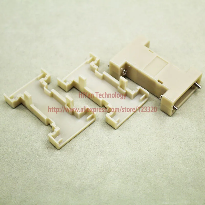 

(10 шт./лот) RS232 DB9 последовательный порт оболочки D Sub соединитель от DB9 до DB9 переходник пластиковая оболочка бежевого цвета