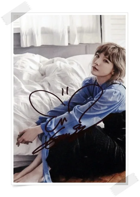 Оригинальная фотография с автографом SNSD Tae Yeon коллекция 4*6 дюймов новая Корейская