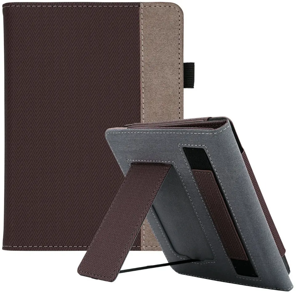 WALNEW чехол-подставка подходит для Kindle Paperwhite 10го поколения из искусственной кожи чехол умный защитный чехол с ремешком на руку - Цвет: Offee