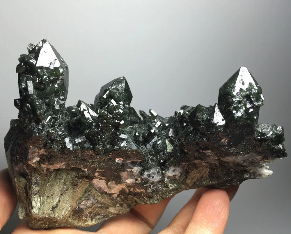 429g NATURAL Green Quartz Crystal Cluster Specimen from Inner Mongolia graduation gifts | Дом и сад