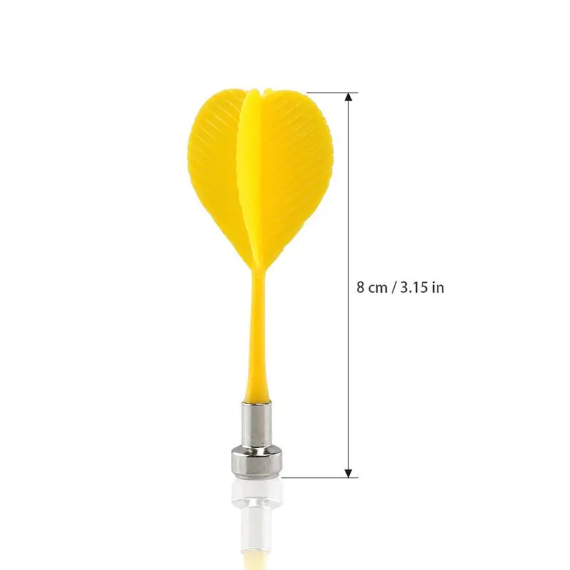 Foxnovo 10 шт. Пластиковые крыла магнитные дартс Bullseye Target Game Toys(красный+ желтый