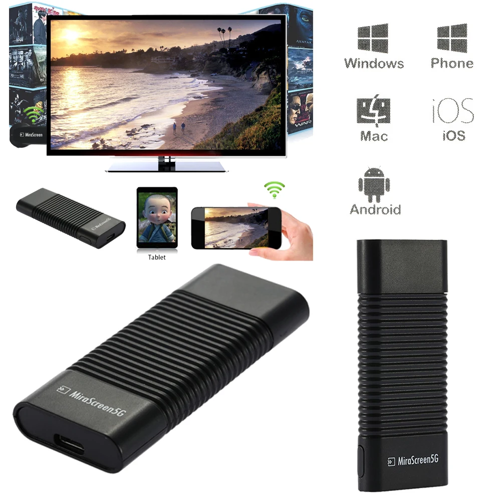 11 mirascreen 2 4 г/5 г высокая скорость дисплей беспроводной hdmi ТВ Dongle Miracast 5 Airplay wifi