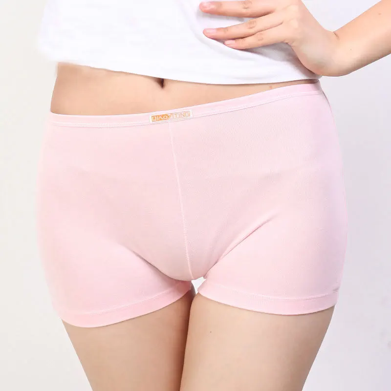 2016 NEW cheaper Womens Boxer Boy Shorts Hot Pants Underwear Boxers 4 Pack 100% cotton Mixed color shipment free shipping |