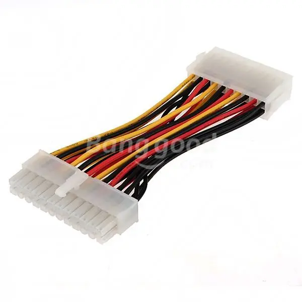 Lailabest ATX 20 Pin Female To Male Adapter Cable For Motherboard PC |