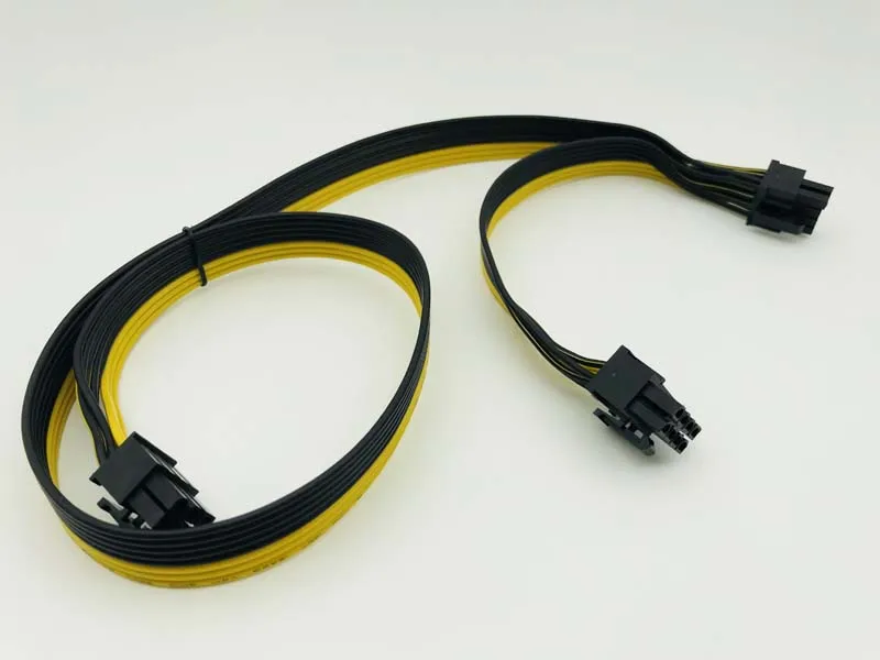 2 порта PCI E Express 6 контактный штекер двойной 8 Штекерный адаптер GPU графическая