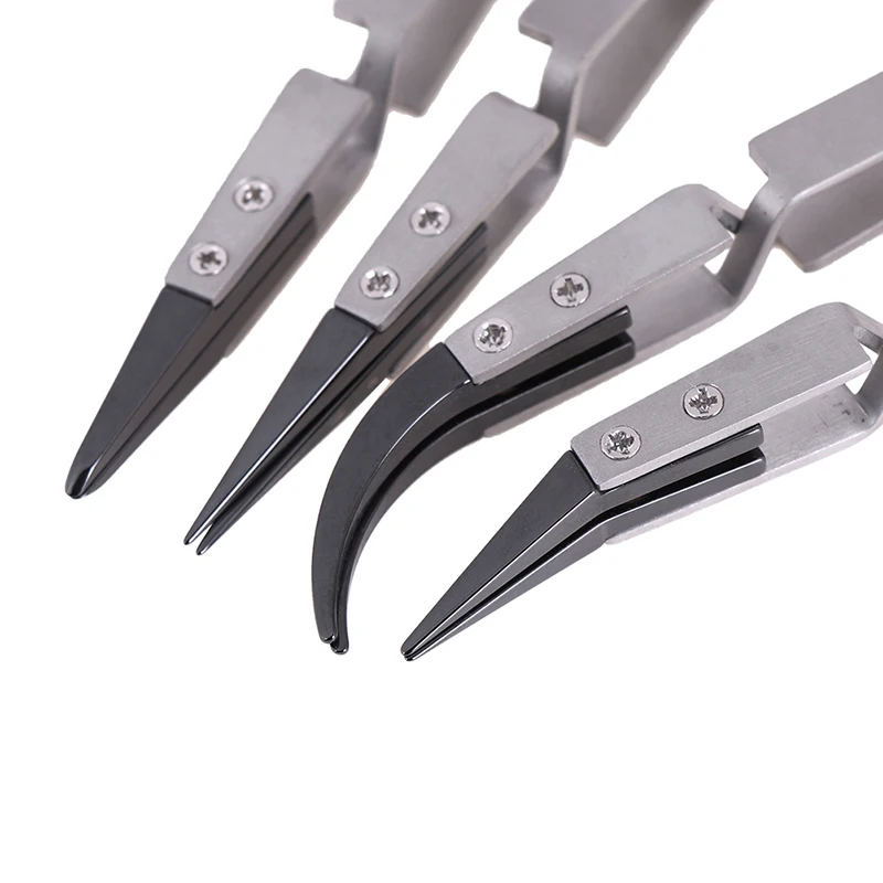 

Anti-acid Ceramic Tipped Tweezers BGA Work Reverse Action Tweezers Tool