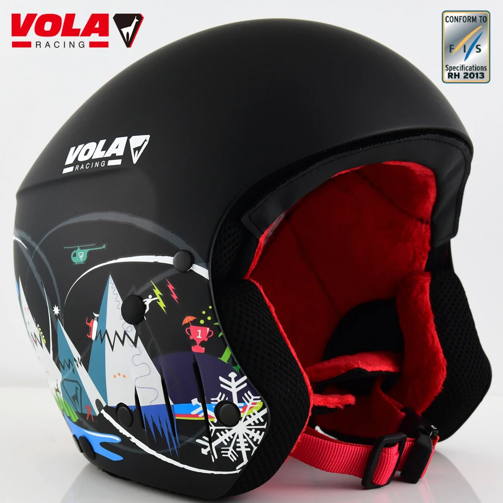 

Лыжный шлем VOLA 2017, новый дизайн, для взрослых FIS, сертификат CE, ASTM, цельноформованный, с google фиксатором, съемный, удобный