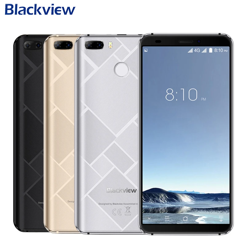 Оригинальный мобильный телефон Blackview S6 5 7 дюймов 18:9 HD + Full Sceen 2 ГБ 16 Гб MT6737VWH