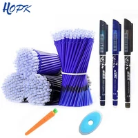 1220pcs washable handle gel pen set for erasable pen refill rod magic gel pens 0 5mm blue black ink school writing stationery