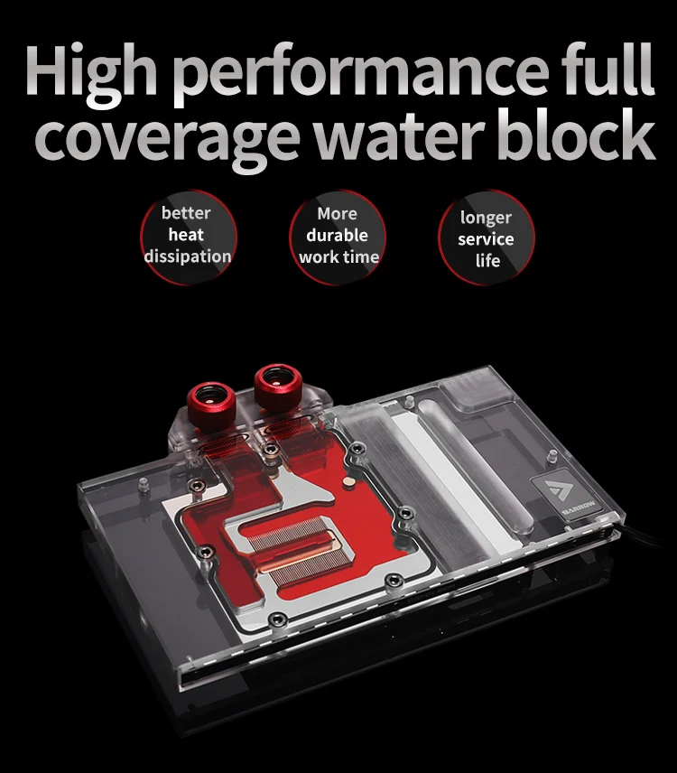 Водяной блок Barrow GPU для MSI RTX 2070 Ventus 8G/RTX 2060 Gaming Z Ventus 6G с полным покрытием Видеокарта кулер для воды