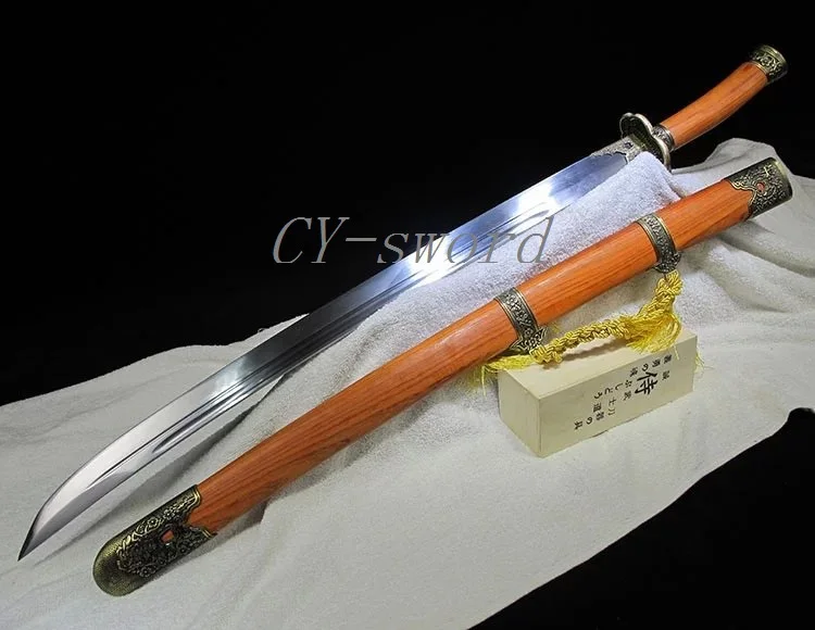 Ручная ковка Китайский Longquan blackwood Muifa Qing нож 1060 лезвие из углеродистой стали