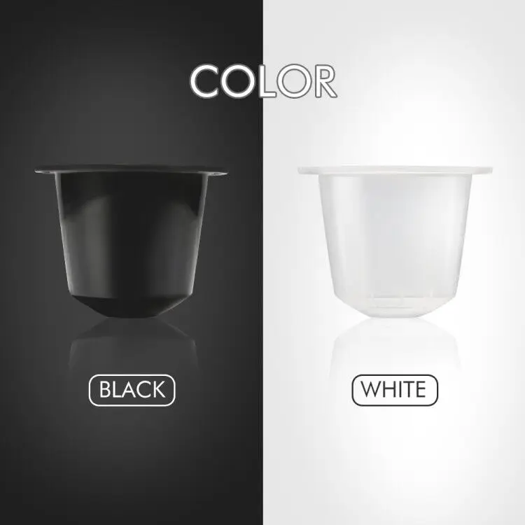Оригинальные одноразовые BFA бесплатно пустой для Nespresso Capsule 100 шт. два цвета с